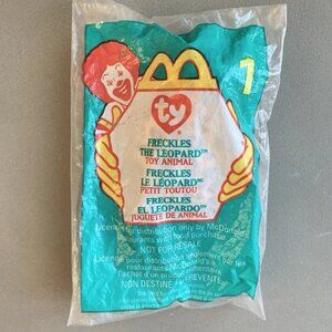 Freckles the Leopard Teenie Beanie from McDonalds -1999 with Mistake Tag